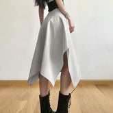 Summer Fashion Trendy Women's Clothing New Low Waist Irregular Loose Slimming Versatile Skirt